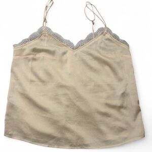 Abercrombie & Fitch Silk Lace Trim Cami Top